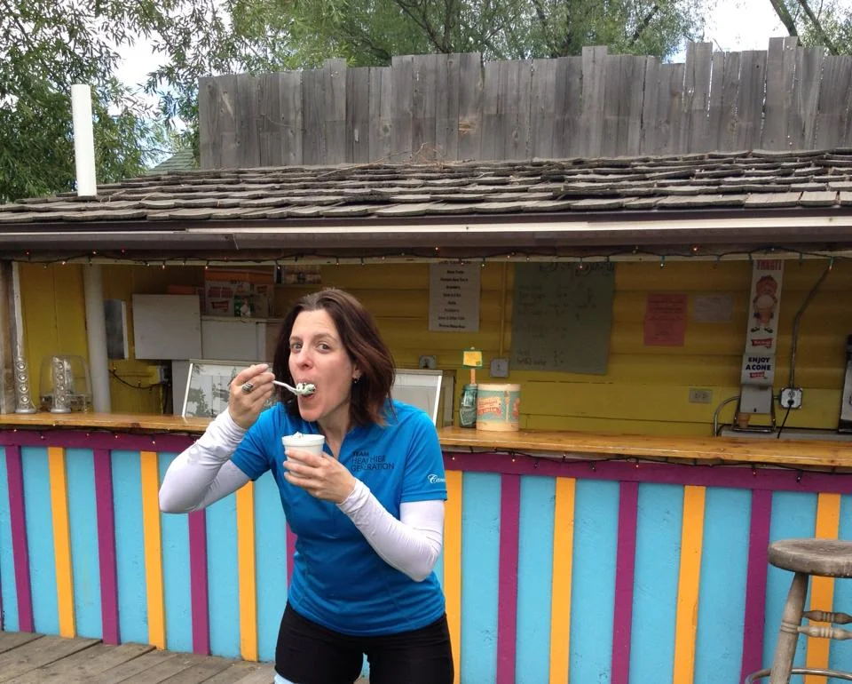 Eating second serving of Montana Moose Moss ice cream in two days!