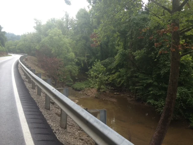Some of yesterday's ride along a river.&nbsp;