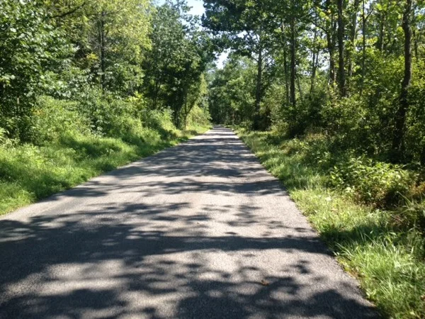 Virginia landscape while riding.