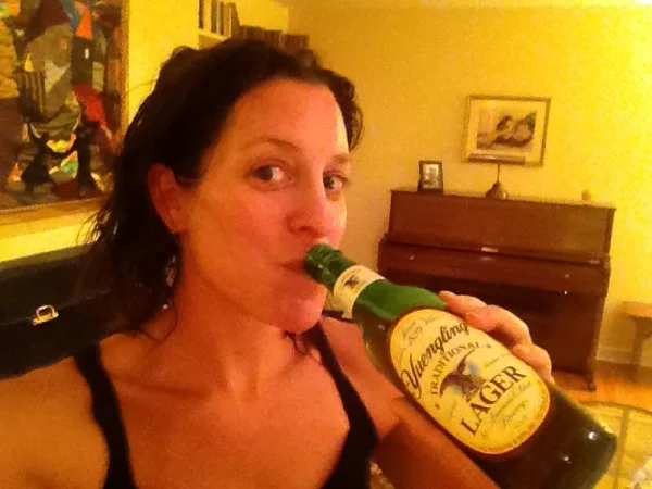 Time to celebrate the climb with a few Yuengling!