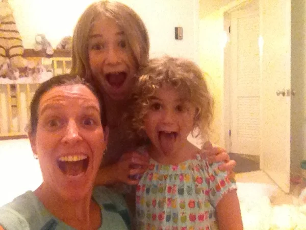 Excited I made it! Talia, Sadie and I.
