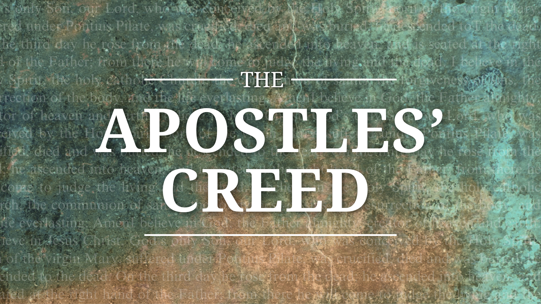 The Apostles’ Creed (T2, 2026)