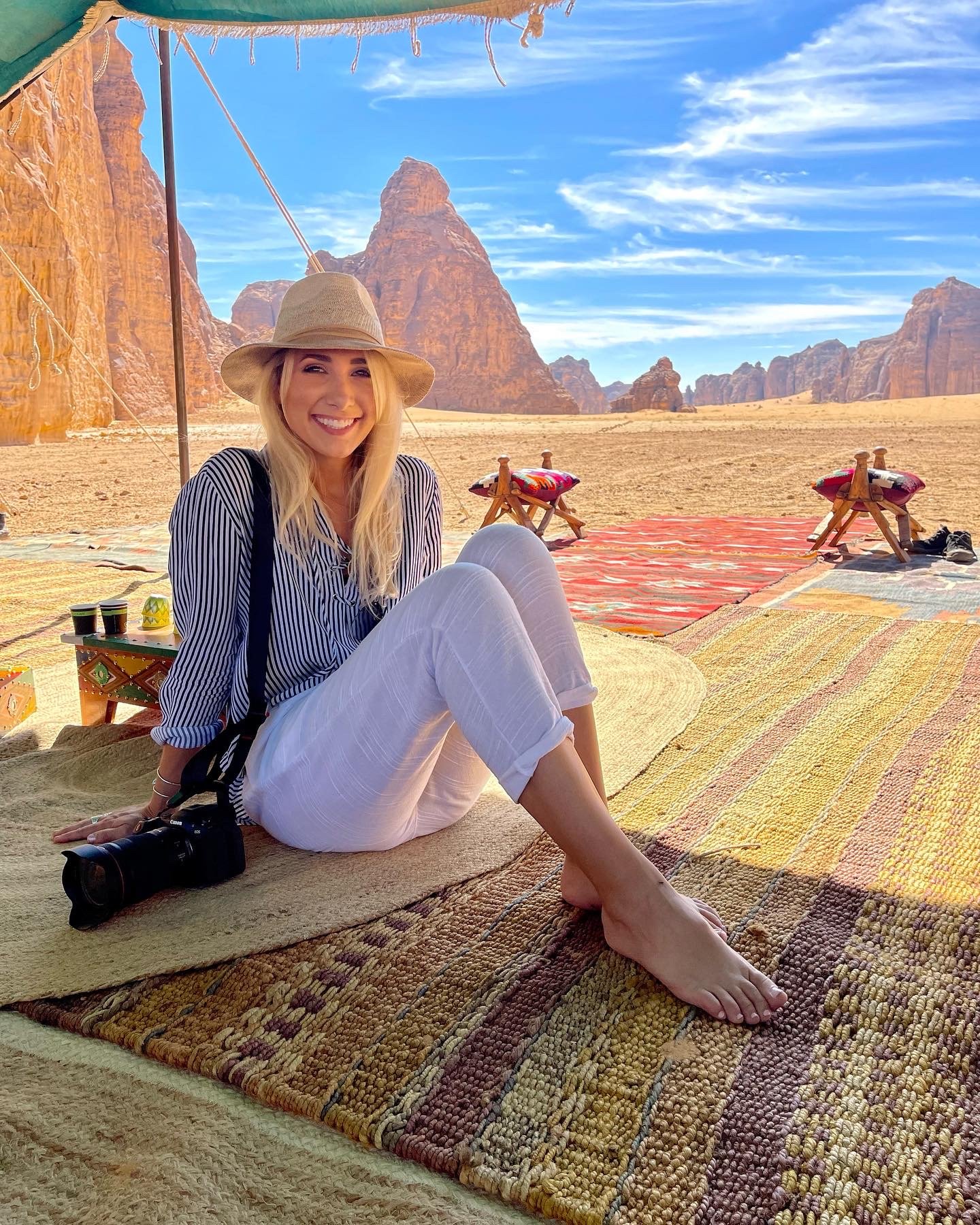 Shelby Knick in AIUla, Saudi Arabia
