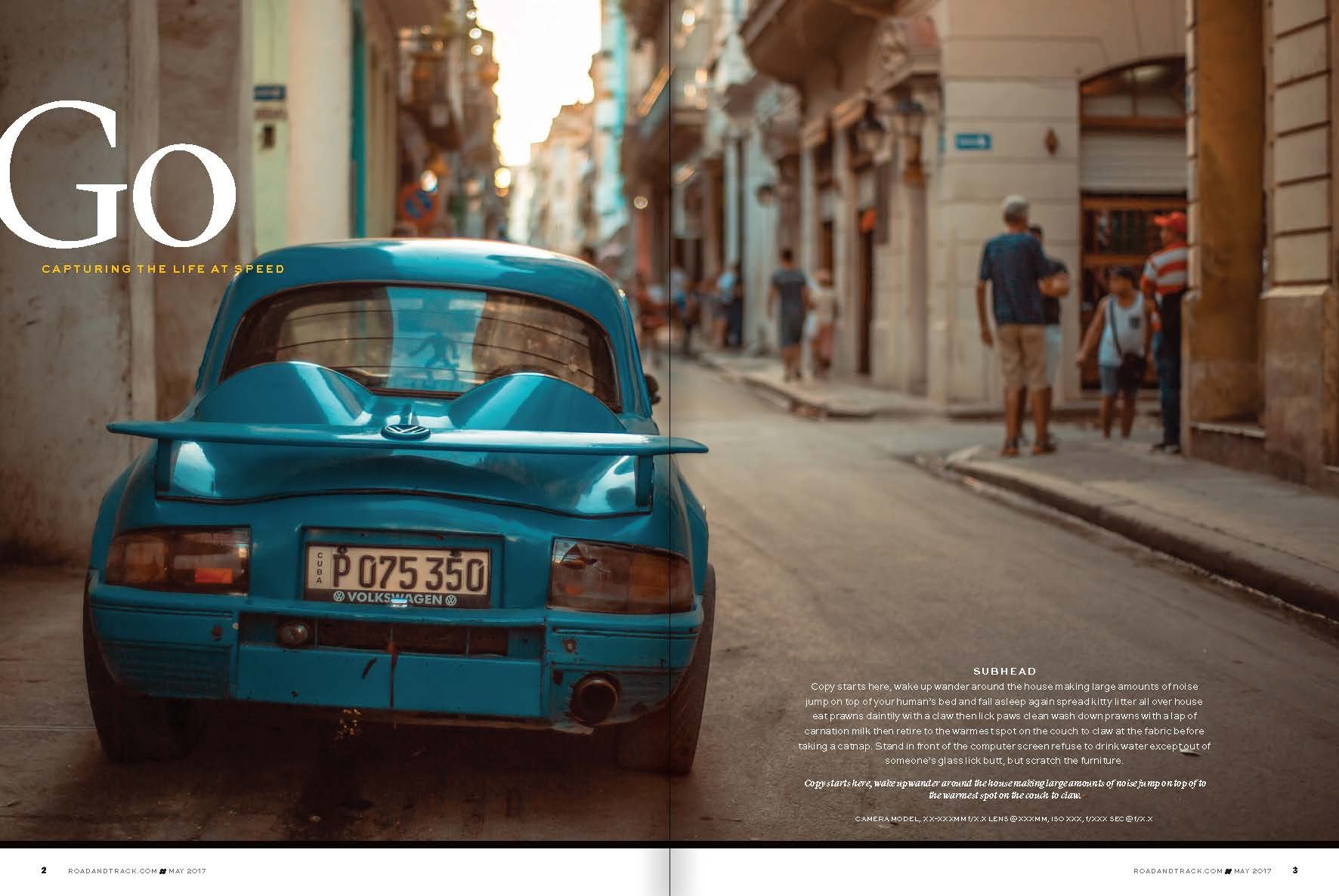 Road &amp; Track Magazine - Cuba - Shelby Knick