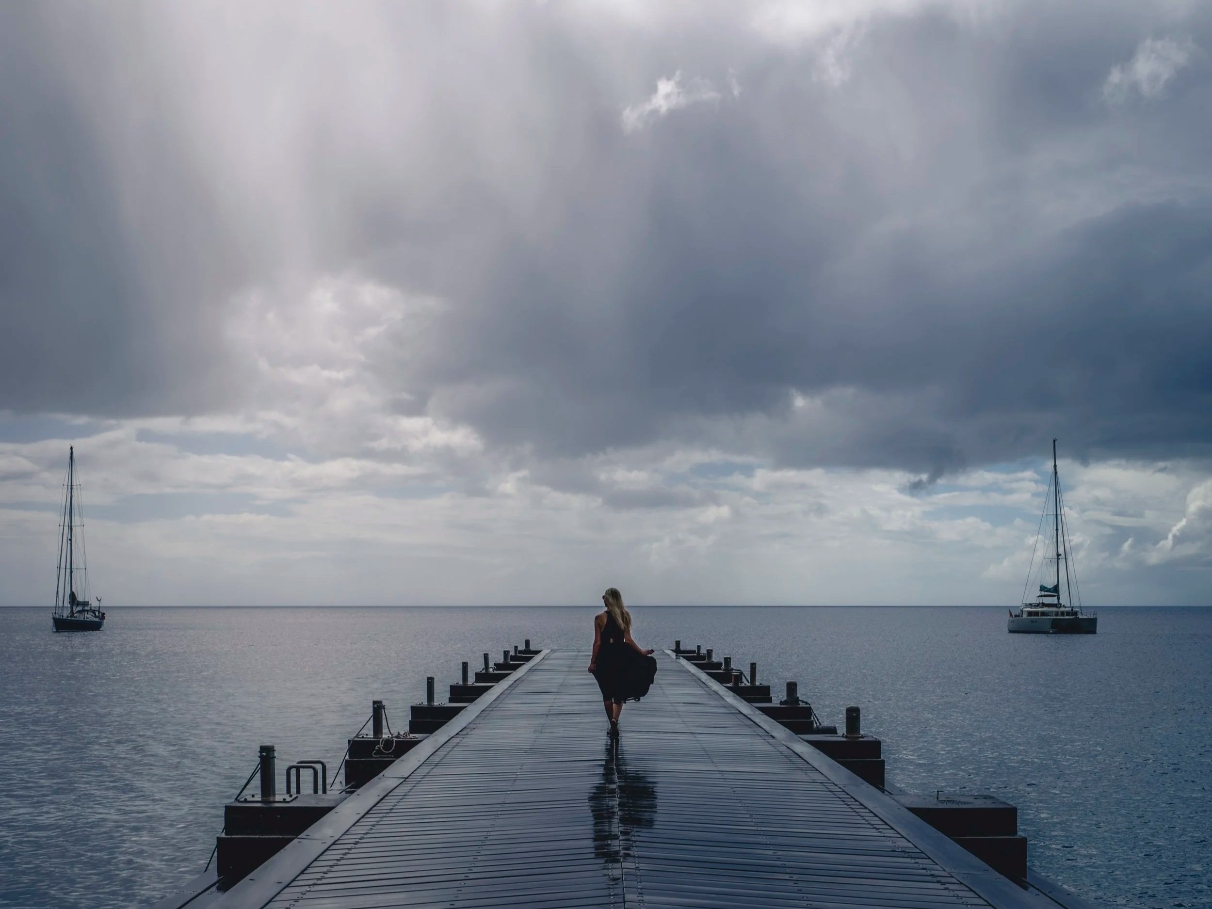 After The Rain - Martinique Chromaluxe Metal Print