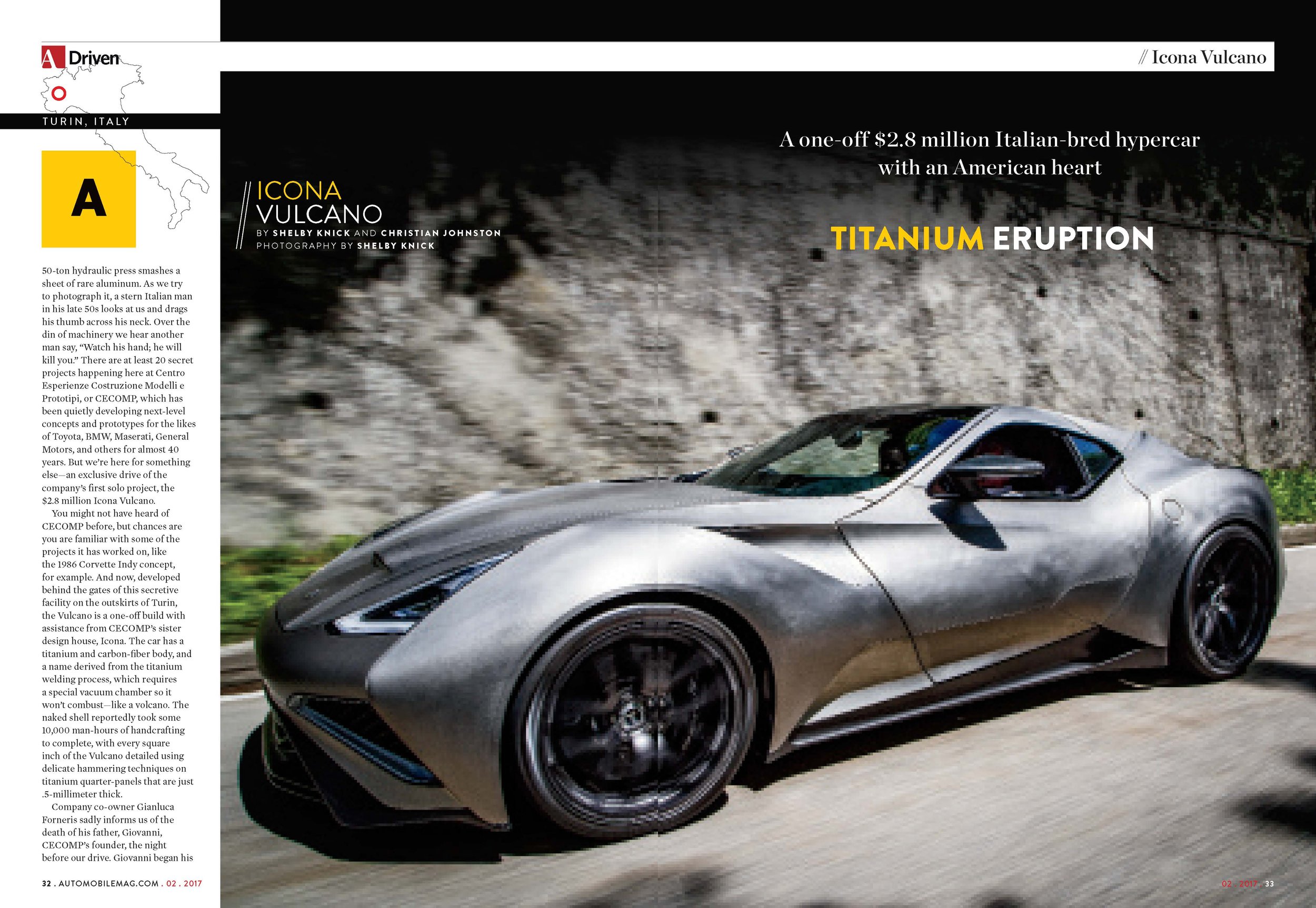 World Exclusive: 220-mph Icona Vulcano First Drive