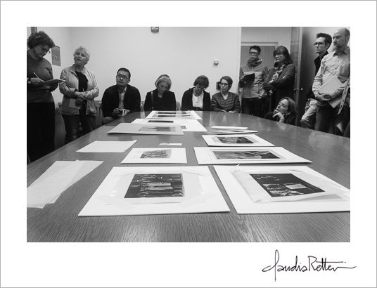 Presentation on archival mounting techniques at the Center for Creative Photography