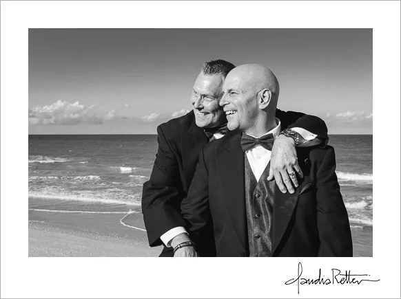 Matt and Tim, two grooms
