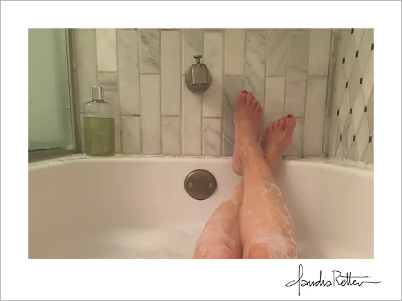 In the bathtub