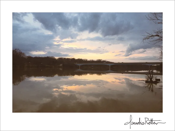Griggs Reservoir at sunset
