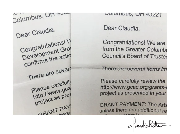 "Congratulations!" letters