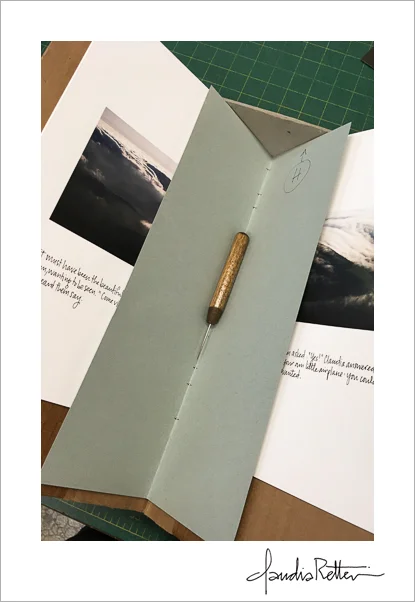 Punching holes fore sewing, bookbining