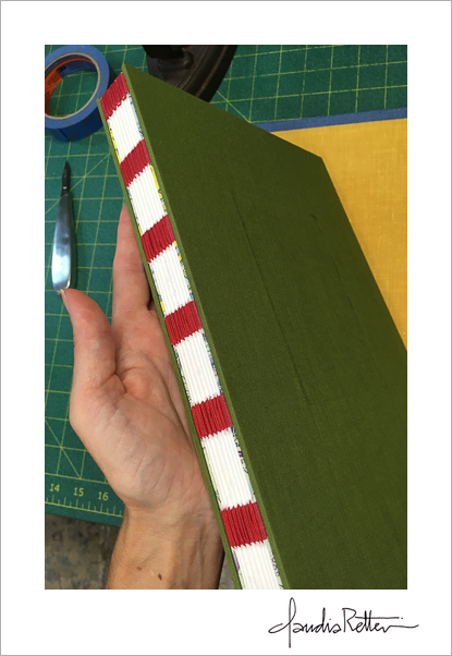 Exposed tape binding