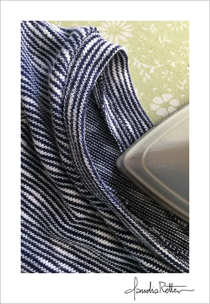 Ironing a t-shirt