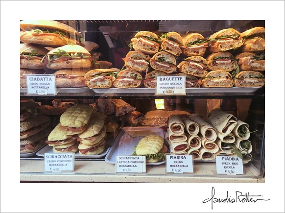 Sandwich shop, Venice Italy