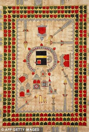 A depiction of the Kaabah from the 7th century
