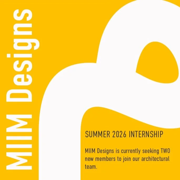 MIIM Designs is currently seeking new members to join our architectural team. We are looking for talented and dedicated individuals to fill the positions outlined below. To be considered, please submit a cover letter, resume, portfolio, and a list of