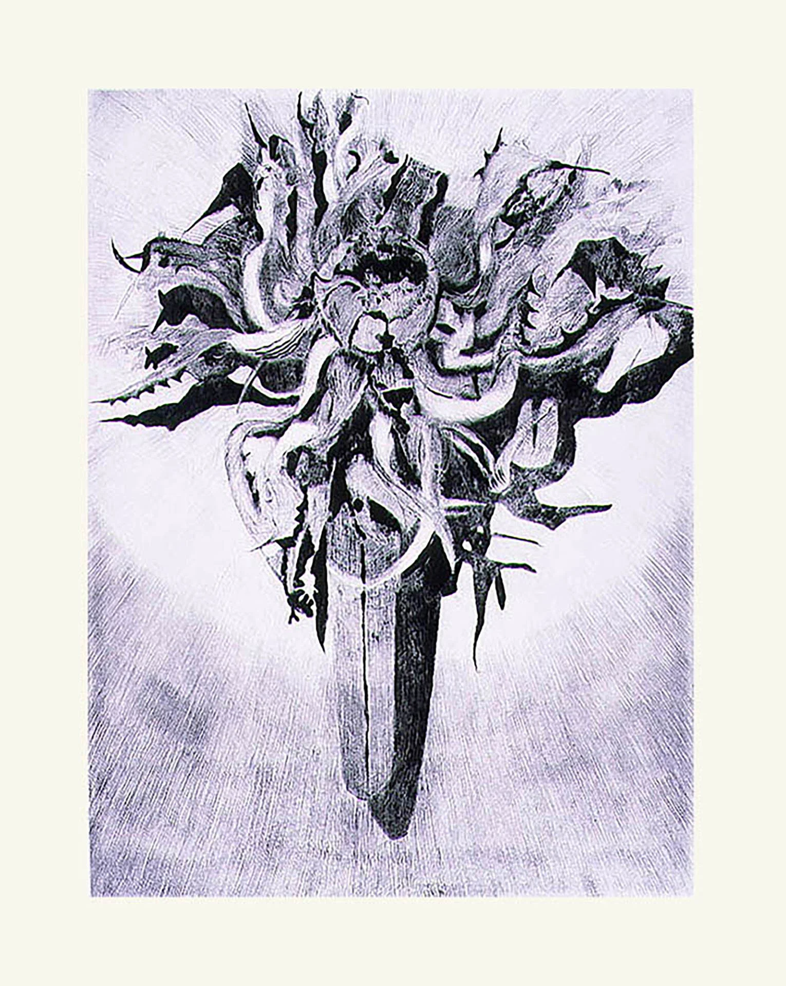 PASADA LA TORMENTA                    Drypoint (Punta seca)