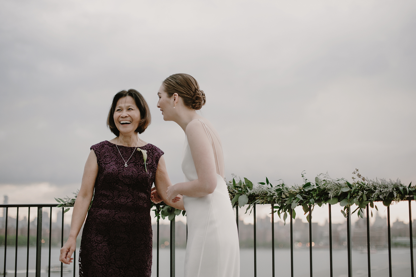 Chris & Christina Intimate Rooftop Brooklyn Wedding at the Wythe