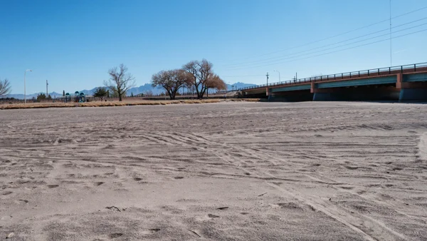The Rio Grande under US 70 in Las Cruces