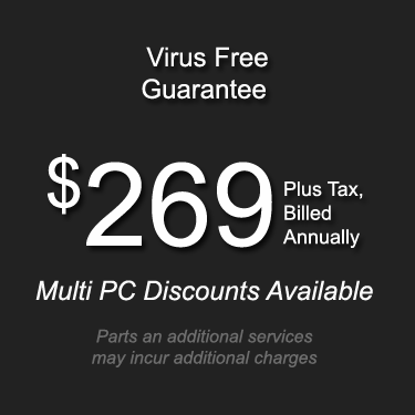 Virus Free Guarantee $269