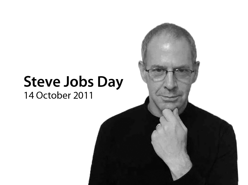 Yes, I did it. I spent all day in my black turtleneck sweater in celebration of the life of Steve Jobs. Thank you Steve. 