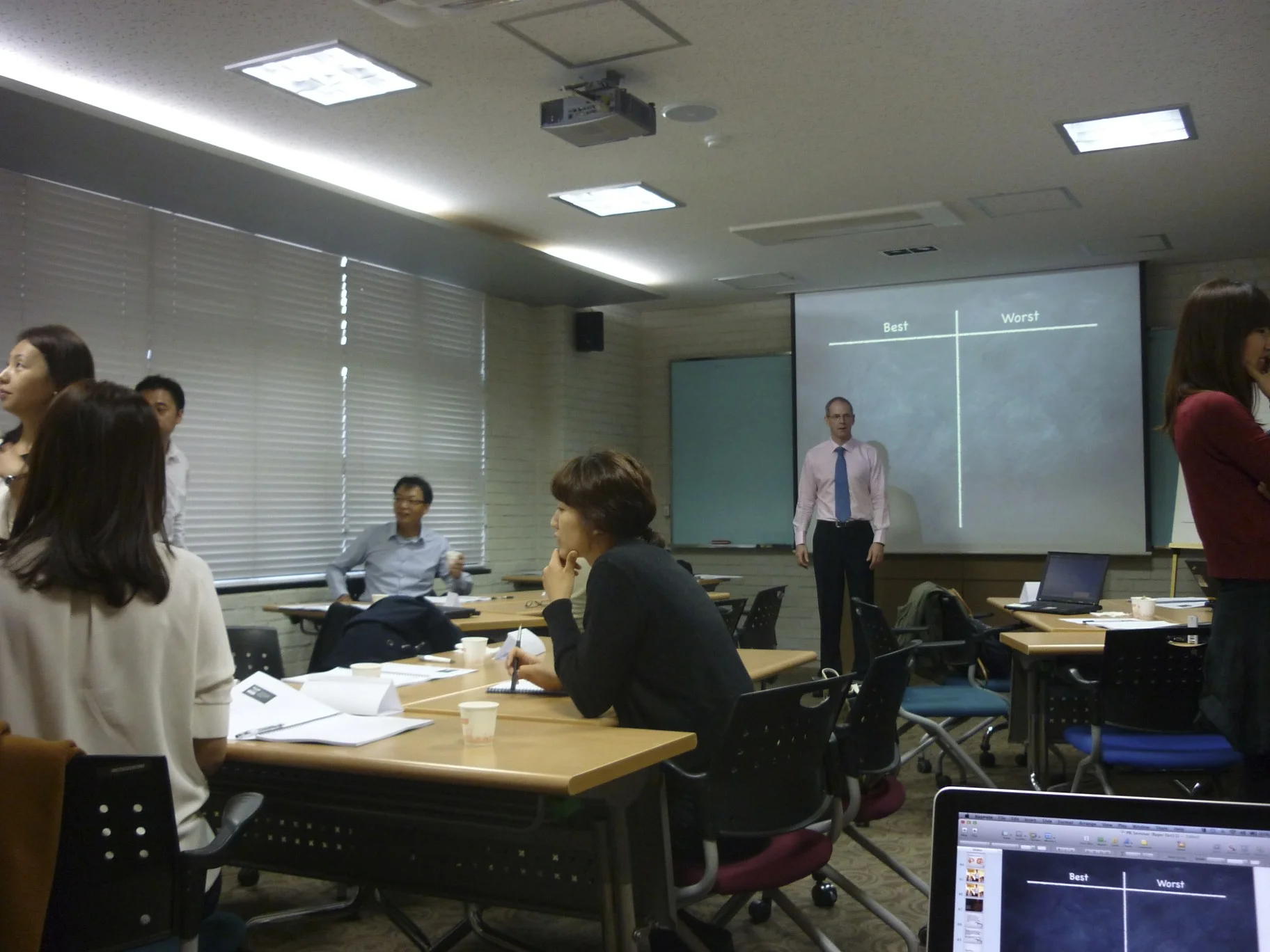 Day 1 of the Bayer presentation course. We have some amazing students - all really getting involved in the activities and doing some amazing presentations. Tomorrow is day 2 and they will be doing their final presentations. I am quite excited about seeing what they have learned and what they can do. 