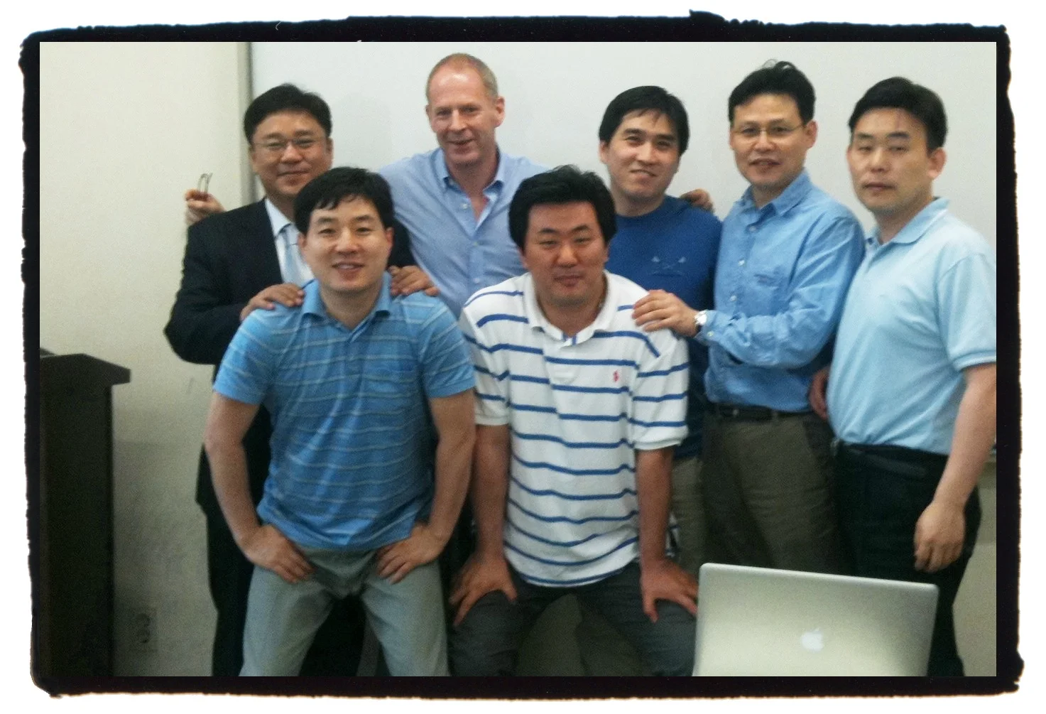 These guys were awesome. All from the Hyundai KIA group. Bernardo, Peter, Ho-Jong, Julian, Ted and Jay. We had a great time learning how to make presentations for the twenty-first century. Their final presentations were not only good, they were funny and very interesting. I wish them all good luck in the future. Sent from my iPad