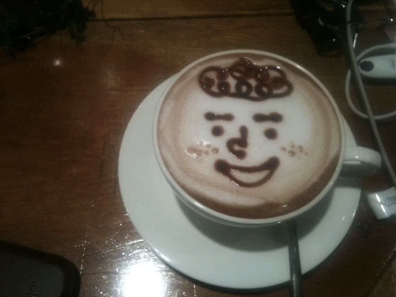 Now there's 2 waitresses competing for the best hot choco art ^^ www.presentinenglish.com Sent from my iPhone