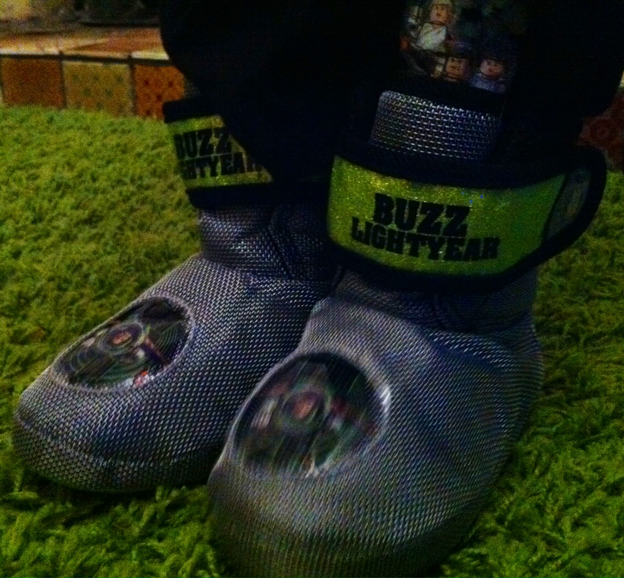 A Giant Toy Story Christmas Tree & Buzz Slipper Boots for Boys