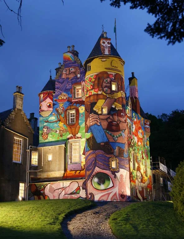 Completely Graffitied Scottish Castle