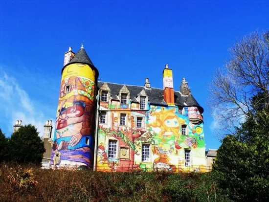 Completely Graffitied Scottish Castle
