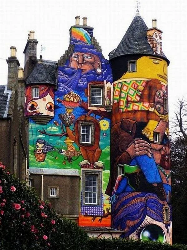Completely Graffitied Scottish Castle