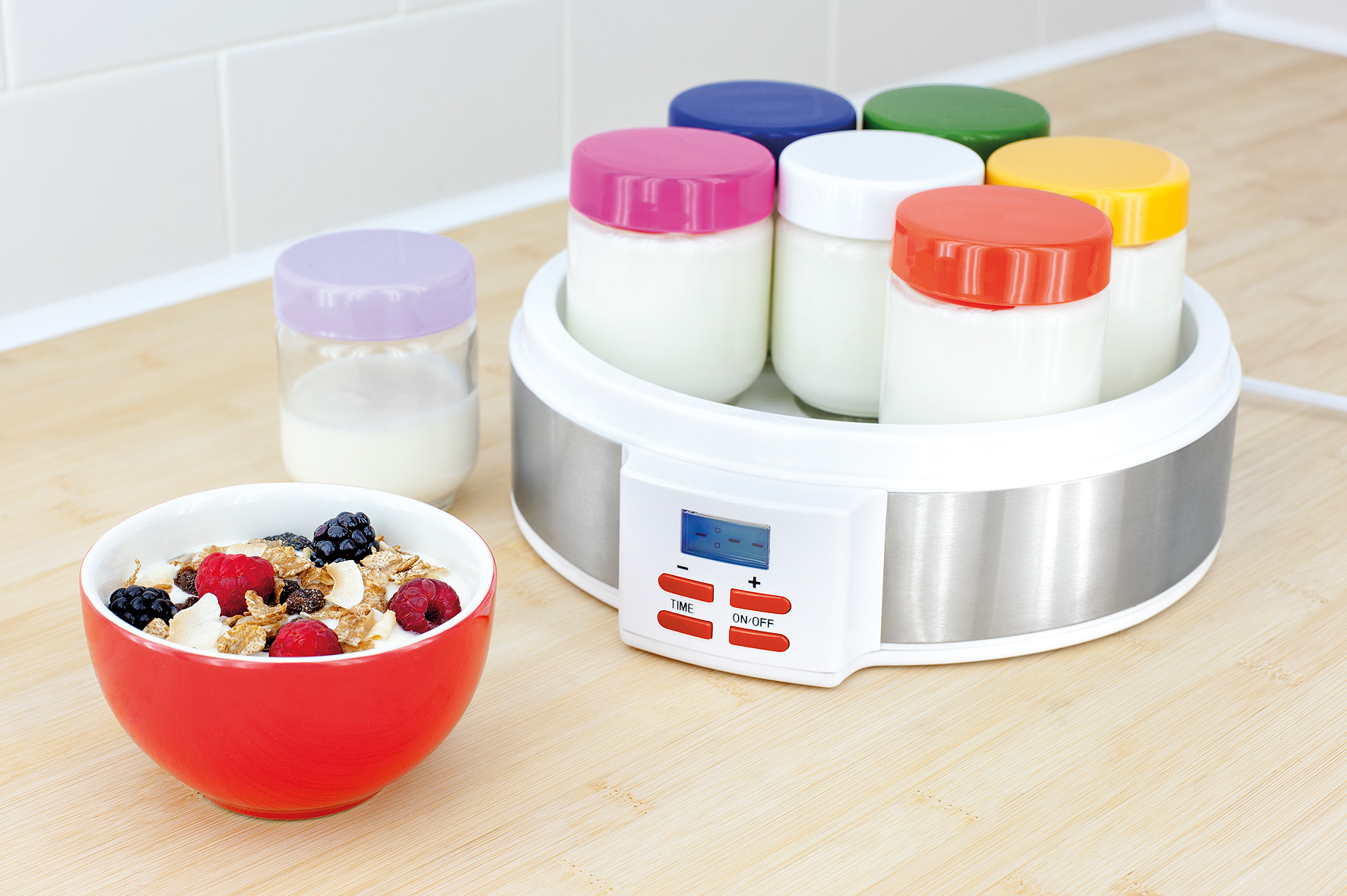Rainbow Coloured Digital Yoghurt Maker from Judge