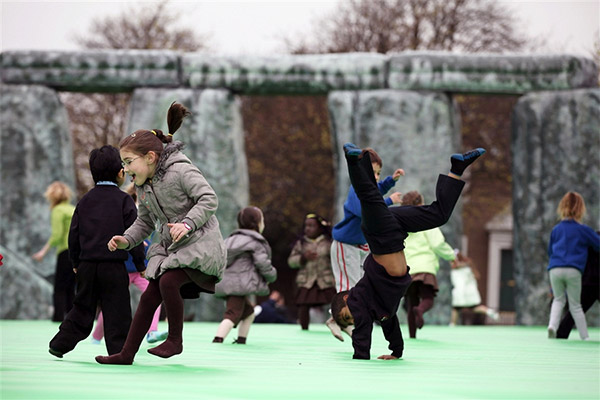 Inflatable Stonehenge Comes To Belfast
