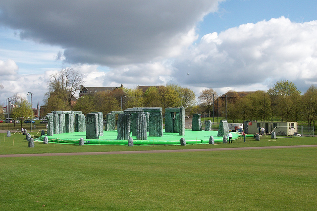 Inflatable Stonehenge Comes To Belfast