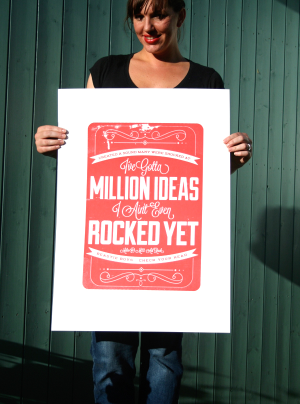 Beastie Boys Motivational Print from Hand Drawn Creative