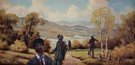 Tie Fighter Crash Recorded in Old Painting