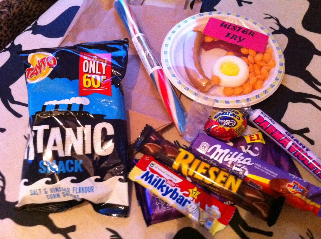 Titanic Crisps & A Sugar Ulster Fry. Goodies from Aunt Sandra's Candy Factory for my US Candy Penpal