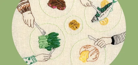 Three Men & a Baby Embroidery & The Terrifically Twee Stitchings of Reena Makwana