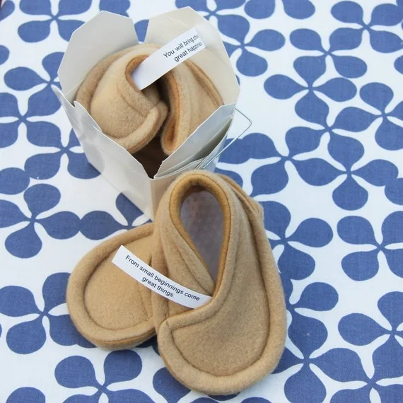 fortune cookie booties