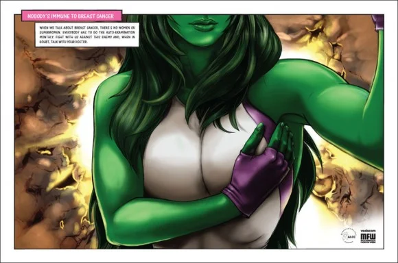 Marvel & DC Superheroines Encourage Women to Check for Breast Cancer