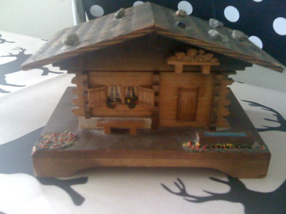 Swiss Log Cabin Music Box The World Of Kitsch