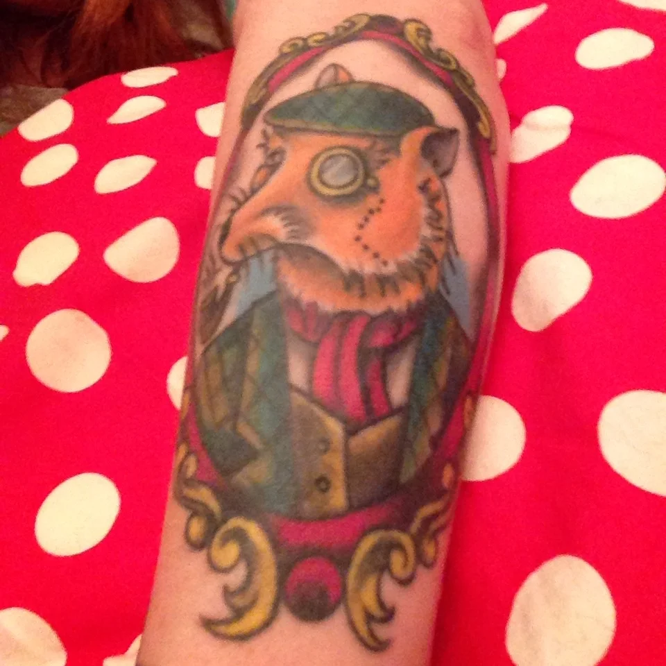My fox tattoo by Chris Crooks, White Dragon Tattoo Studio, Belfast