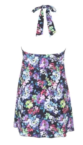Back view, bust is structured but comfortable
