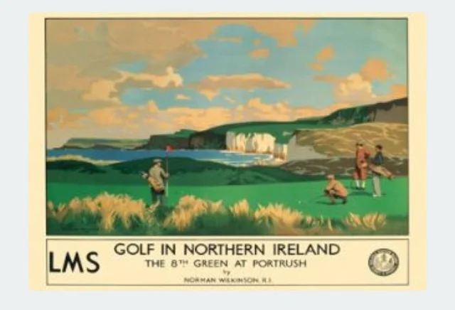 The traditional travel poster style