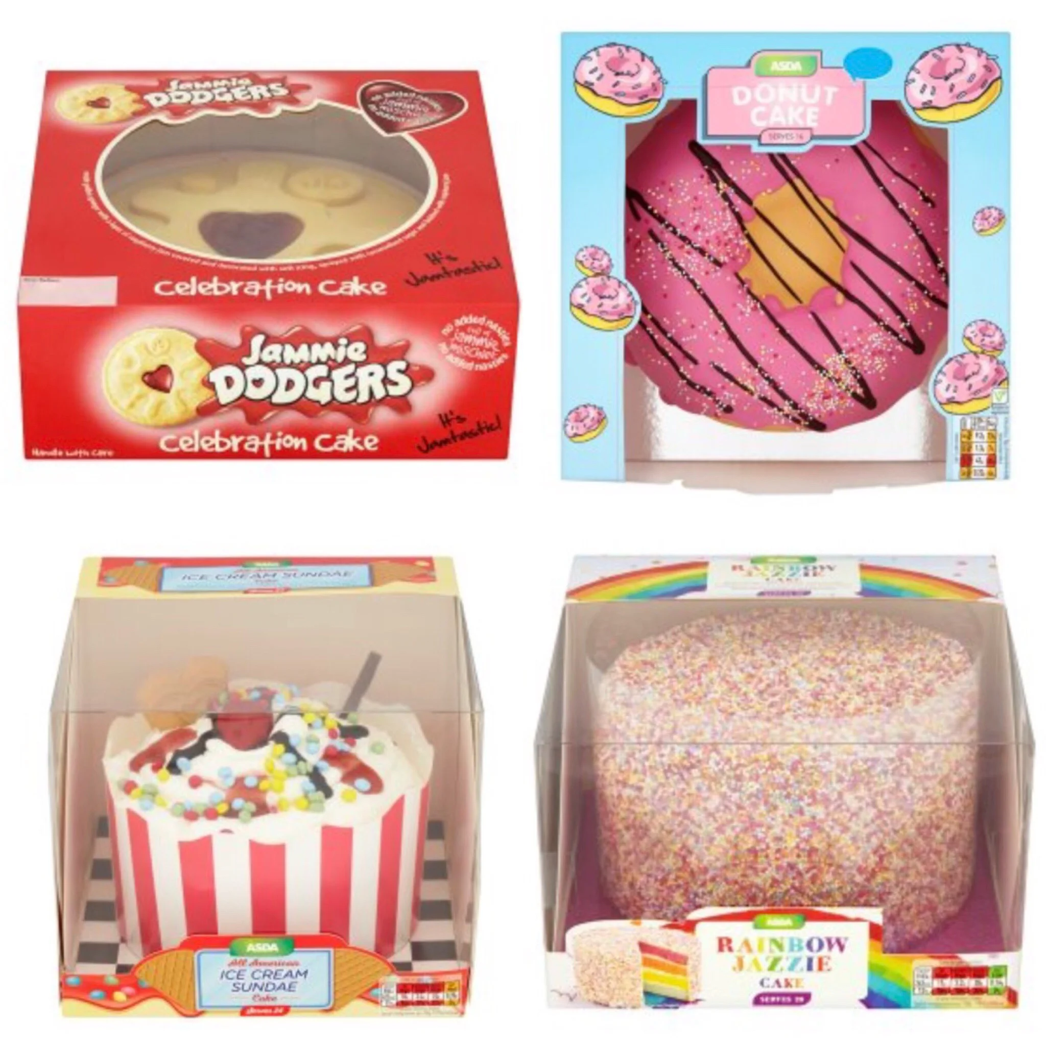 Asda's Kitschest Cakes From Giant Custard Creams to Dessert Burger