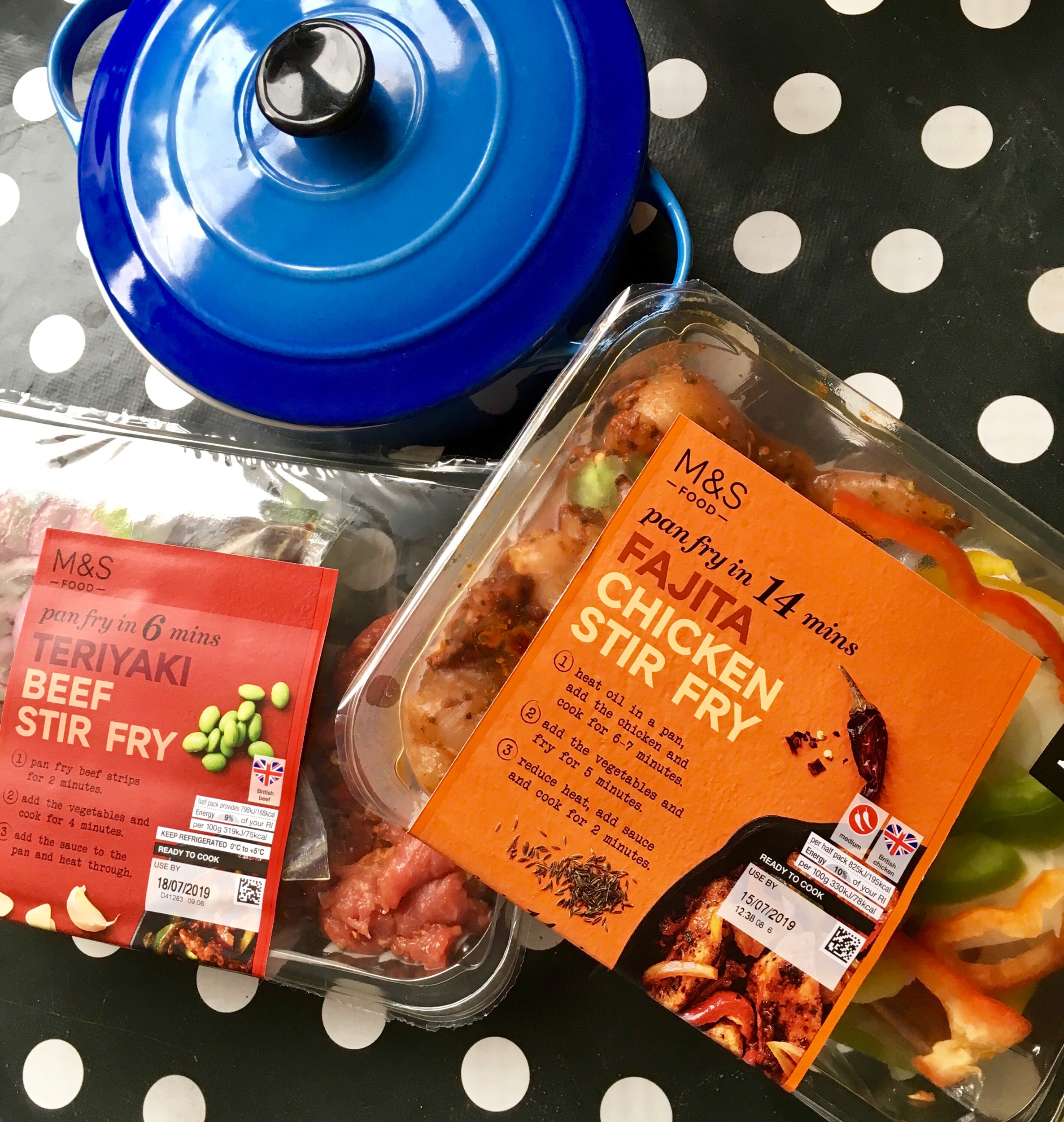Teriyaki Beef £4 : Fajita chicken £3