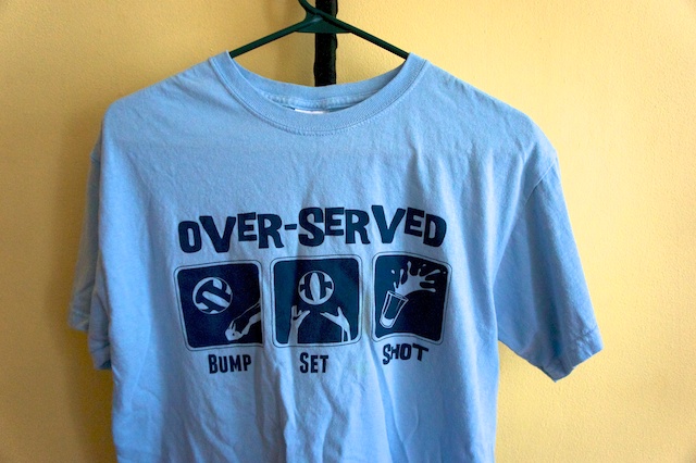 Over-served Volleyball T-Shirt