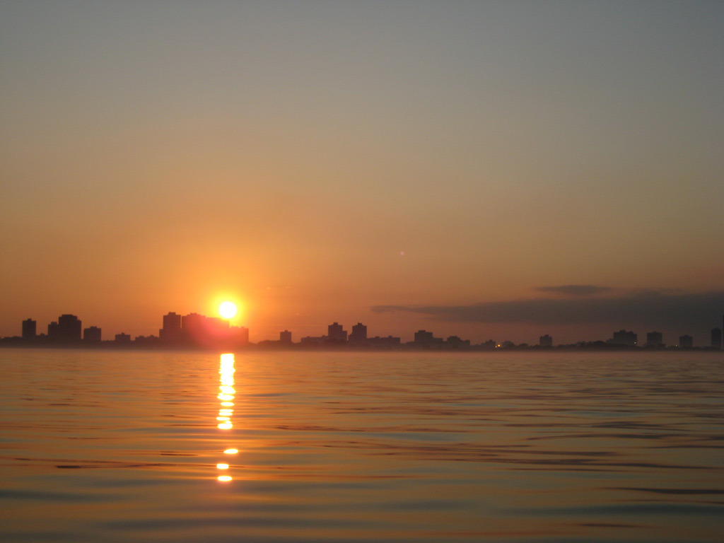 Sunset Over Chicago